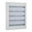 Complete surface-mounted flat distribution board with window, white, 33 SU per row, 5 rows, type C thumbnail 8