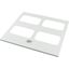 Bottom-/top plate for F3A flanges, for WxD = 1000 x 500mm, IP55, grey thumbnail 4