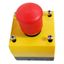 Compl. enclosure,  `Emergency OFFï Mushroom button, 1NO+1NC thumbnail 1