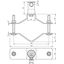 Pipe clamp  D 70-90mm StSt with socket ZDC D 16mm  f. DEHNiso thumbnail 2