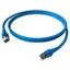 Patchcord RJ45 shielded Cat.6a 10GB, LS0H, blue,    0.5m thumbnail 4