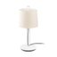 MONTREAL WHITE TABLE LAMP BEIGE LAMPSHADE thumbnail 1