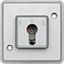 Push-btn DIN cylinder key switch insrt f. roller shut.s, aluminium, Anti-Vanda. thumbnail 2