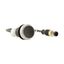 Pushbutton, Flat, momentary, 1 NC, Cable (black) with M12A plug, 4 pole, 0.2 m, black, Blank, Bezel: titanium thumbnail 17