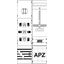 KA4284 Measurement and metering transformer board, Field width: 2, Rows: 0, 1050 mm x 500 mm x 160 mm, IP2XC thumbnail 5