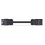 pre-assembled interconnecting cable;Eca;Socket/plug;black thumbnail 1