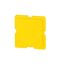 Button plate, 18 x 18 mm, yellow thumbnail 2