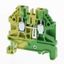 Ground DIN rail terminal block with screw connection for mounting on T XW5T0003G thumbnail 3