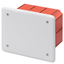 JUNCTION AND CONNECTION BOX - FOR BRICK WALLS - DIMENSIONS 118X96X70 - WHITE LID RAL9016 thumbnail 1