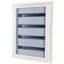 Complete flush-mounted flat distribution board with window, white, 33 SU per row, 4 rows, type C thumbnail 2