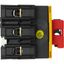 On-Off switch, P3, 63 A, service distribution board mounting, 3 pole, Emergency switching off function, with red thumb grip and yellow front plate, Lo thumbnail 13