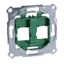 Supporting plates for modular jack connector, green thumbnail 2