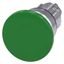 Mushroom pushbutton, 22 mm, round, metal, shiny, green, 40 mm,…3SU1050-1BD40-0AA0-Z Y12 thumbnail 1