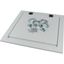 Top plate, for arc protection, for WxD=425x600mm, IP40, grey thumbnail 2