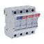 Fuse-holder, LV, 30 A, AC 600 V, 10 x 38 mm, 3P+N, UL, IEC, DIN rail mount thumbnail 20