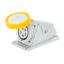 90° ANGLED SURFACE-MOUNTING SOCKET-OUTLET - IP67 - 2P+E 16A 100-130V 50/60HZ - YELLOW - 4H - SCREW WIRING thumbnail 2