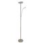 Teo Dimmable LED Floor Lamp 18.5W and Reading Light 4.5W Nickel thumbnail 1