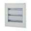 Complete flush-mounted flat distribution board with window, white, 24 SU per row, 3 rows, type P thumbnail 3