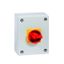 Main switch, P3, 100 A, surface mounting, 3 pole, 1 N/O, 1 N/C, Emergency switching off function, With red rotary handle and yellow locking ring, Lock thumbnail 4