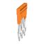 Cross connection ZQV 4N/3, W-Series, for the terminals, No. of poles: 3, Orange, Weidmuller thumbnail 3