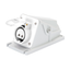 90° ANGLED SURFACE-MOUNTING SOCKET-OUTLET - IP44 - 3P 32A 40-50V 50-60HZ - WHITE - 12H - SCREW WIRING thumbnail 1