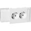 Thorsman - CYB-PS - socket outlet - double slave adaptor - 37° - white NCS thumbnail 4