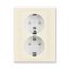 5522H-C03457 17 Outlet double Schuko shuttered ; 5522H-C03457 17 thumbnail 2
