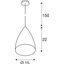 TONGA IV pendulum lamp with canopy E14, max.60W, silvergrey thumbnail 3
