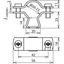 Conductor holder for HVI/CUI Conductors D 20-23mm with slot   10x5.5mm thumbnail 2