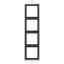 Cover frame 4-gang, 81 mm, steel thumbnail 1