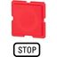Button plate, red, STOP thumbnail 4