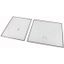 Bottom plate, galvanized, divided 6/4, PIFT, for, WxD=1000x800mm, up to IP55 thumbnail 1