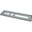 Front plate, steel, sealed, H=450mm, grey thumbnail 2