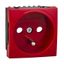 Ultra - socket outlet - single - pin earth - red thumbnail 2