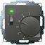 UP room controller, anthracite 55x55, 5-30C, AC 230V, 1 opener, 10 A, temperature reduction approx. 4K, switch on/off, display controller "heating" thumbnail 2