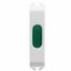 SINGLE INDICATOR LAMP - GREEN - 1/2 MODULE - GLOSSY WHITE - CHORUSMART thumbnail 2