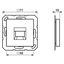 Centre plate for MJ f. 1 socket A1569-1WEMO thumbnail 2