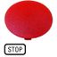 Button plate, mushroom red, STOP thumbnail 1