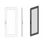 Glazed door right for 2 door enclosures H=2000 W=600 mm thumbnail 1