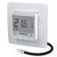 Flush-mounted thermostat as underfloor controller, AC 230V, 1 make contact 16 A, white backlighting thumbnail 2