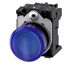 Indicator lights, 22 mm, round, plastic, blue, lens, smooth, with holder, LED module  3SU1103-6AA50-1AA0-Z Y12 thumbnail 2