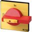 Locking handle, red yellow for T8-3-8342/-. thumbnail 2