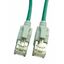 LED Patchcord RJ45 shielded, Cat.6a 10GB, LS0H, green, 2.0m thumbnail 1