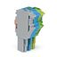 1-conductor female connector Push-in CAGE CLAMP® 4 mm² gray/blue/green thumbnail 1