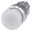 Illuminated mushroom pushbutton, 22 mm, round, metal, shiny, white,  3SU1051-1AD60-0AA0-Z Y11 thumbnail 2