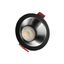 FIALE COMFORT ANTI - GLARE GU10 250V IP20 FI85x50mm BLACK round, reflector silver, adjustable thumbnail 5