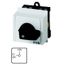 On-Off switch, T0, 20 A, service distribution board mounting, 3 contact unit(s), 6 pole, with black thumb grip and front plate thumbnail 1