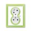 5583M-C02357 42 Double socket outlet with earthing pins, shuttered, with turned upper cavity, with surge protection thumbnail 1