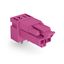 Socket for PCBs angled 2-pole pink thumbnail 1