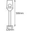 ENDURA CLASSIC CALICE 50cm Post E27 thumbnail 10